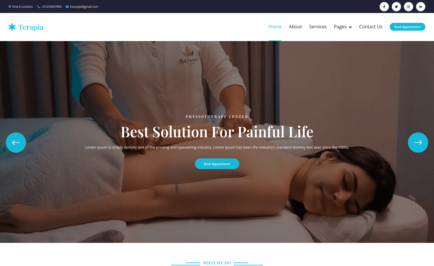 Terapia – Free Bootstrap 5 HTML5 Fitness Website Template