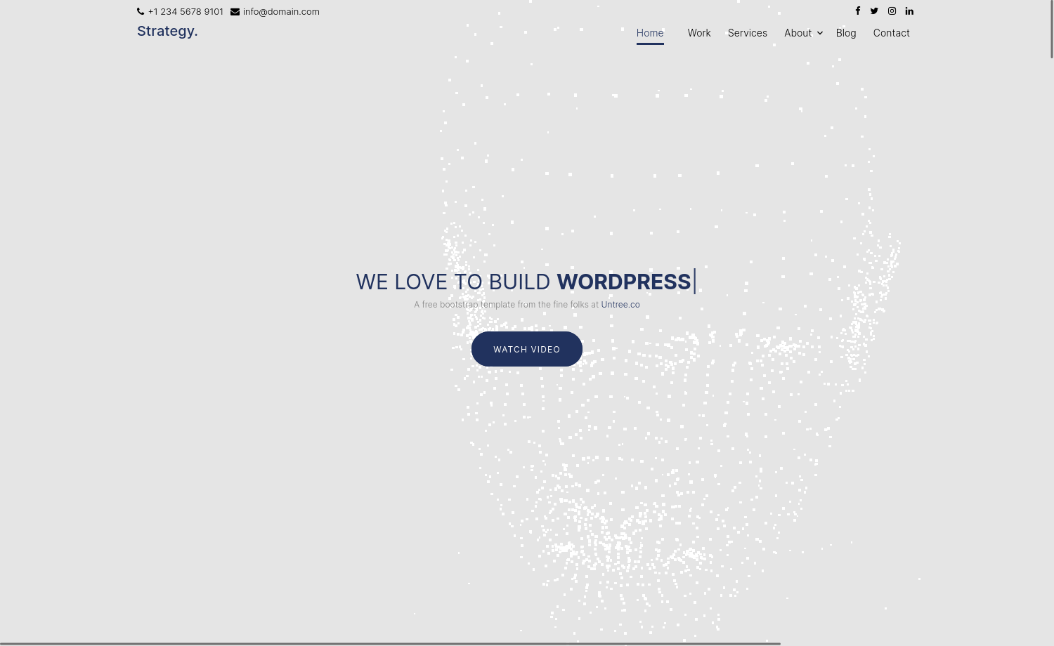 Strategy – Free Bootstrap 4 One-Page Agency Website Template