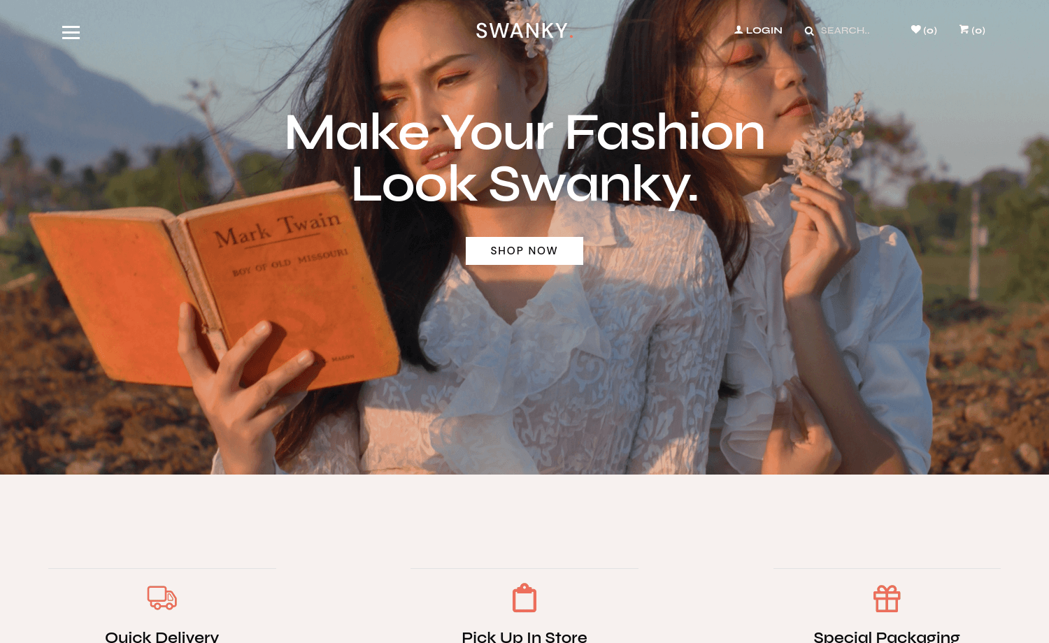 Swanky – Free Bootstrap 5 Fashion Store Website Template