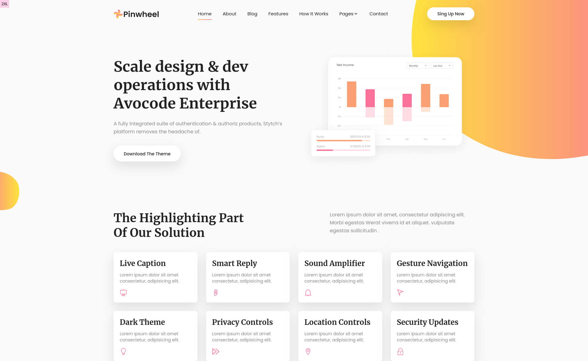 PinWheel – Free Tailwind CSS Multi-page Website Template