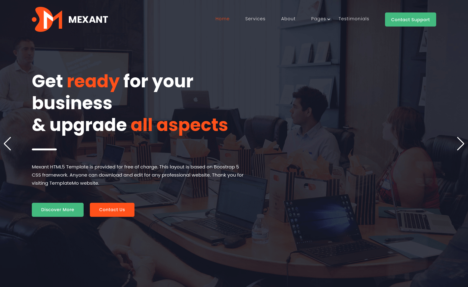 Mexant – Free Bootstrap 5 HTML5 Business Website Template