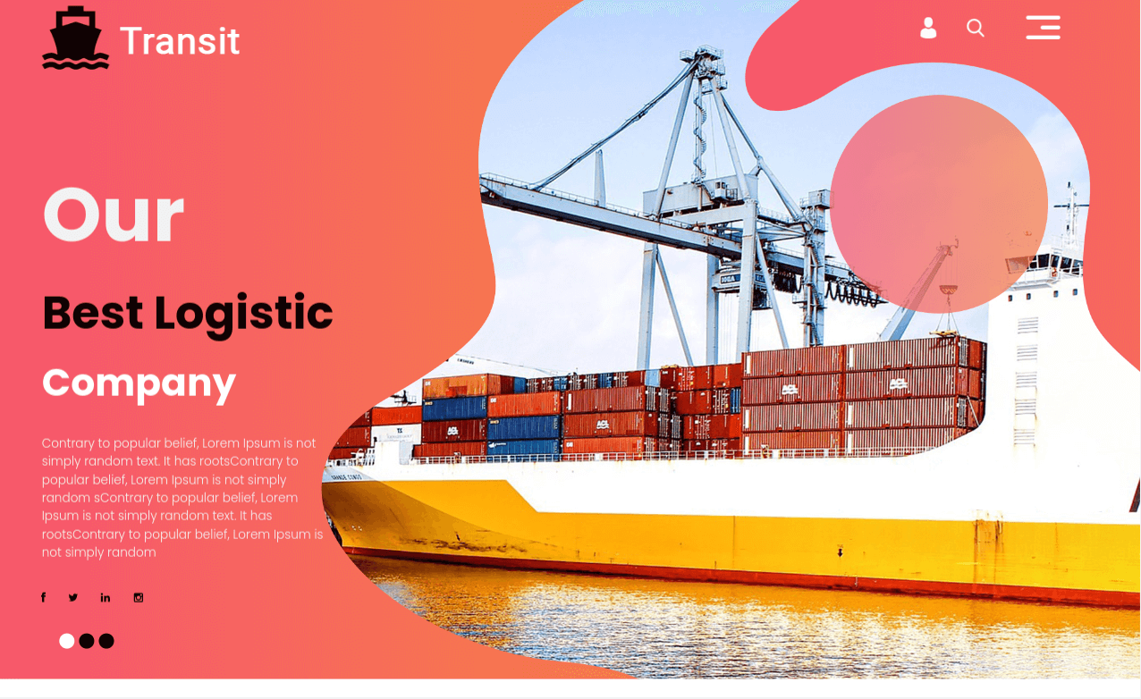 Transit – Free Bootstrap 4 Logistics Service Website Template