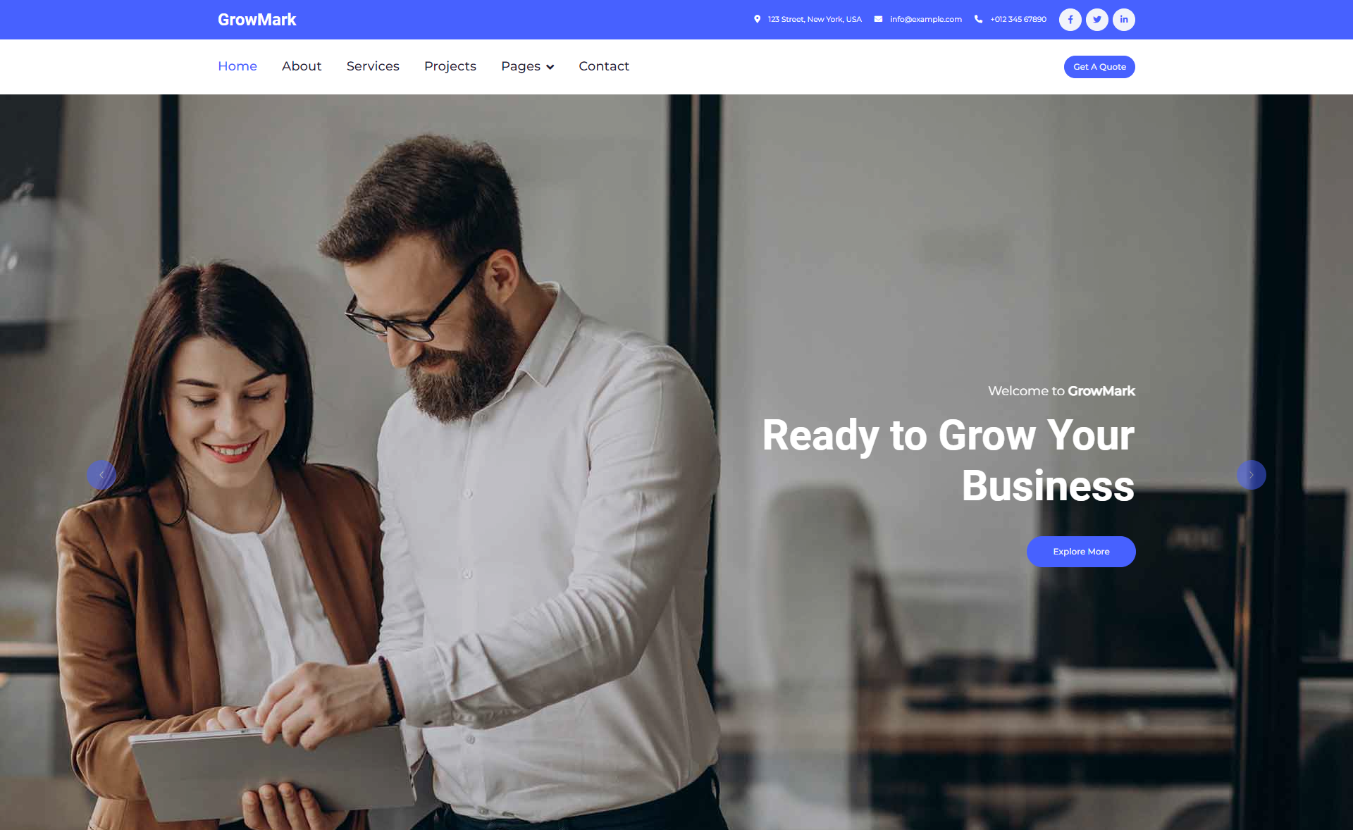 GrowMark – Free Bootstrap 5 Digital Marketing Agency Template