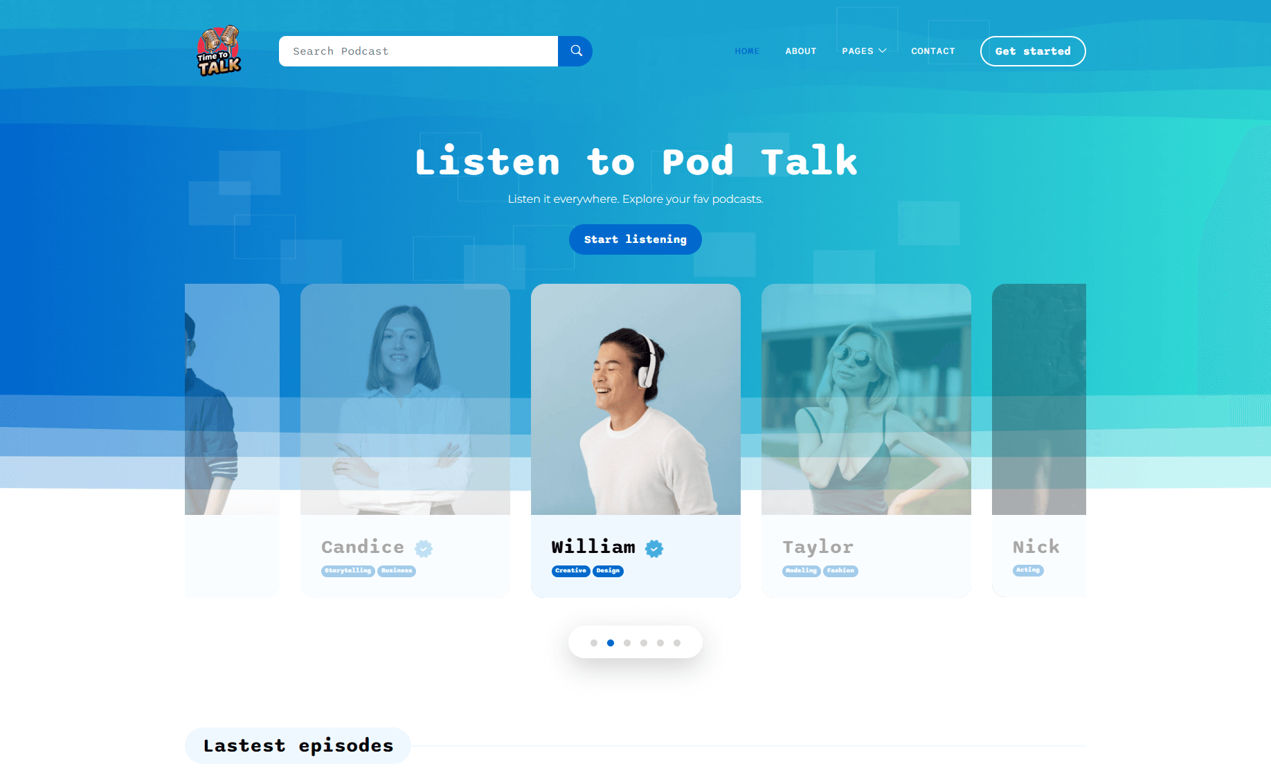 PodTalk – Free Bootstrap 5 HTML5 Website Template
