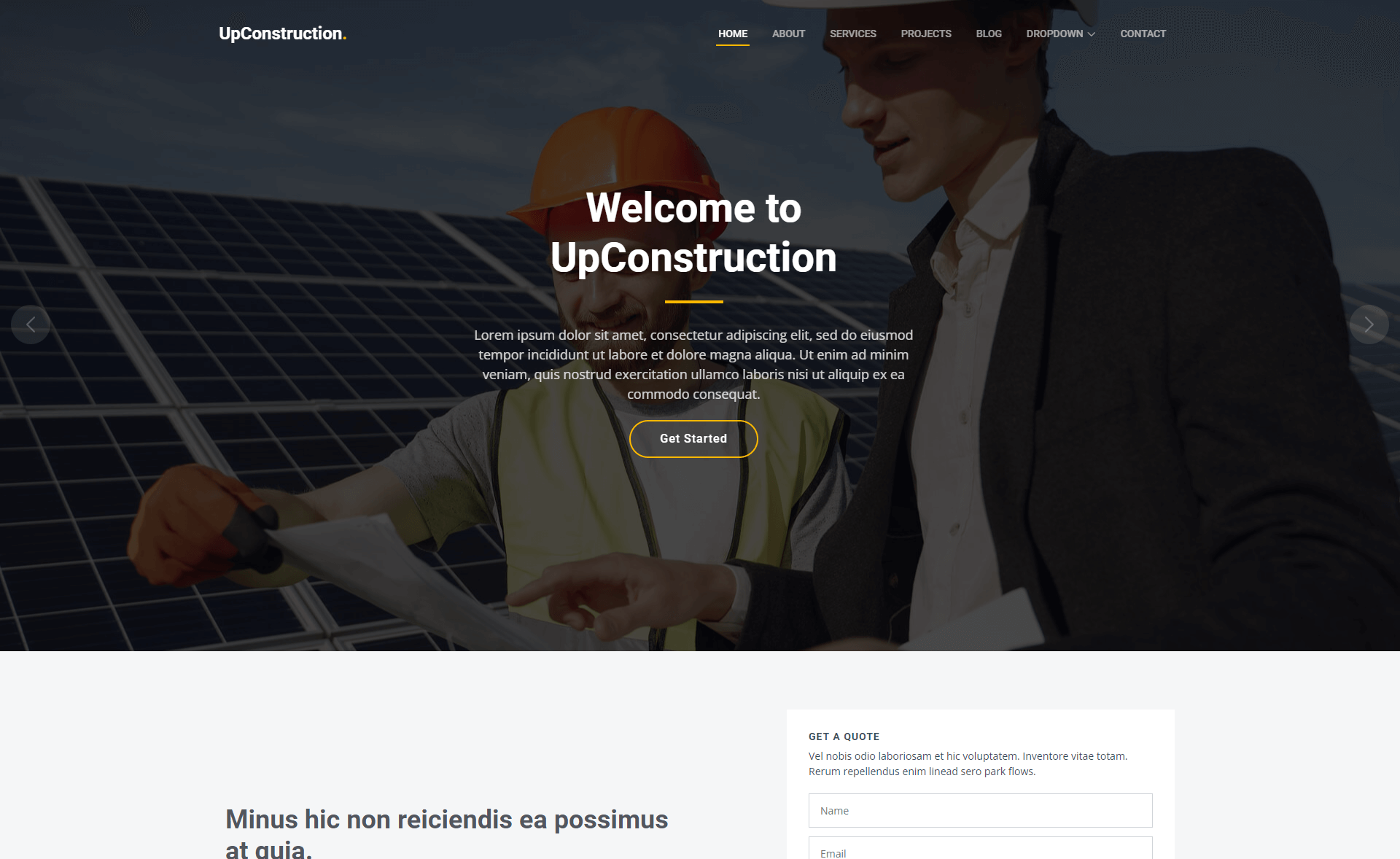 UpConstruction – Free Responsive Bootstrap 5 HTML5 Construction Company Website Template