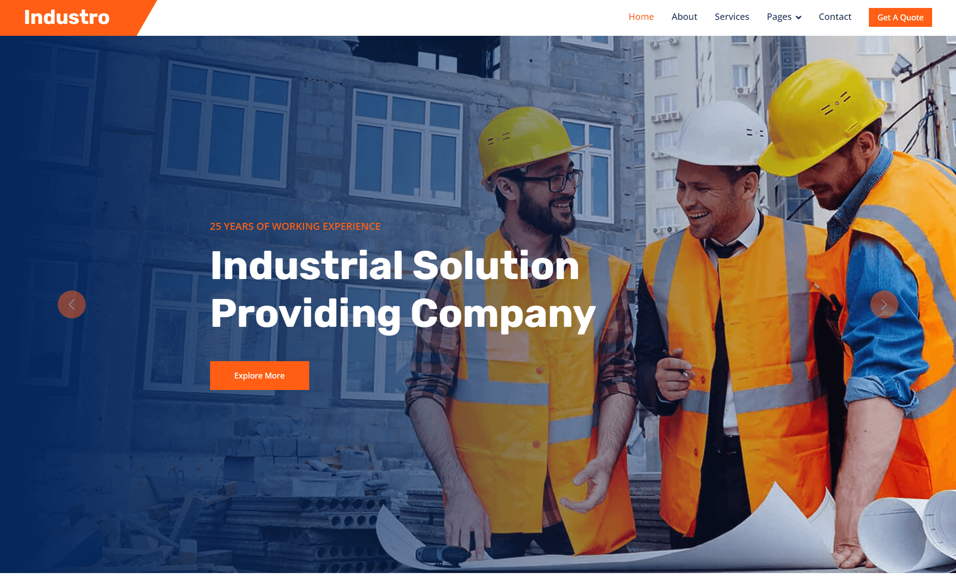Industro – Free Bootstrap 5 HTML5 Industrial Template