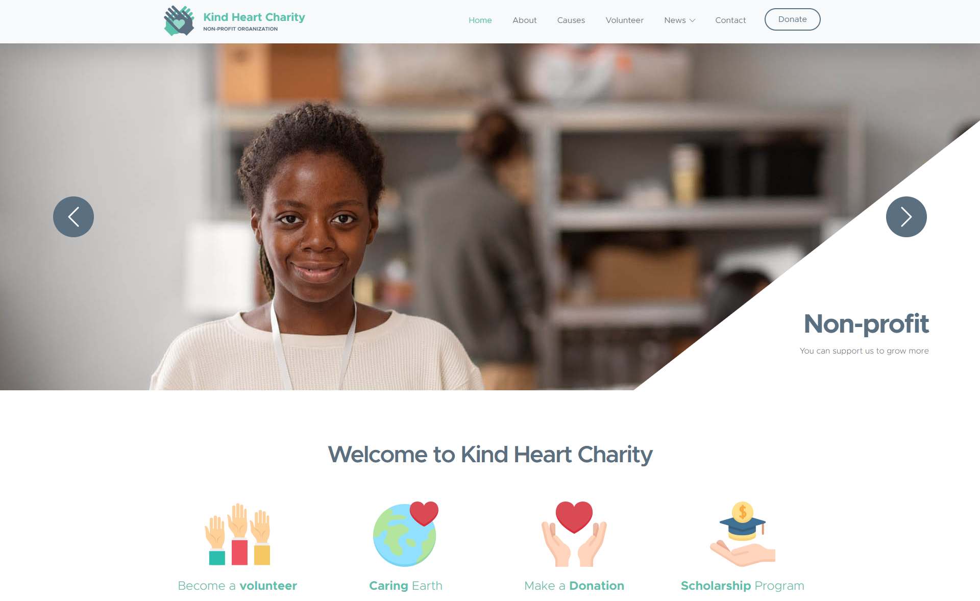 KindHeart – Free Responsive Bootstrap 5 HTML5 Charity Template