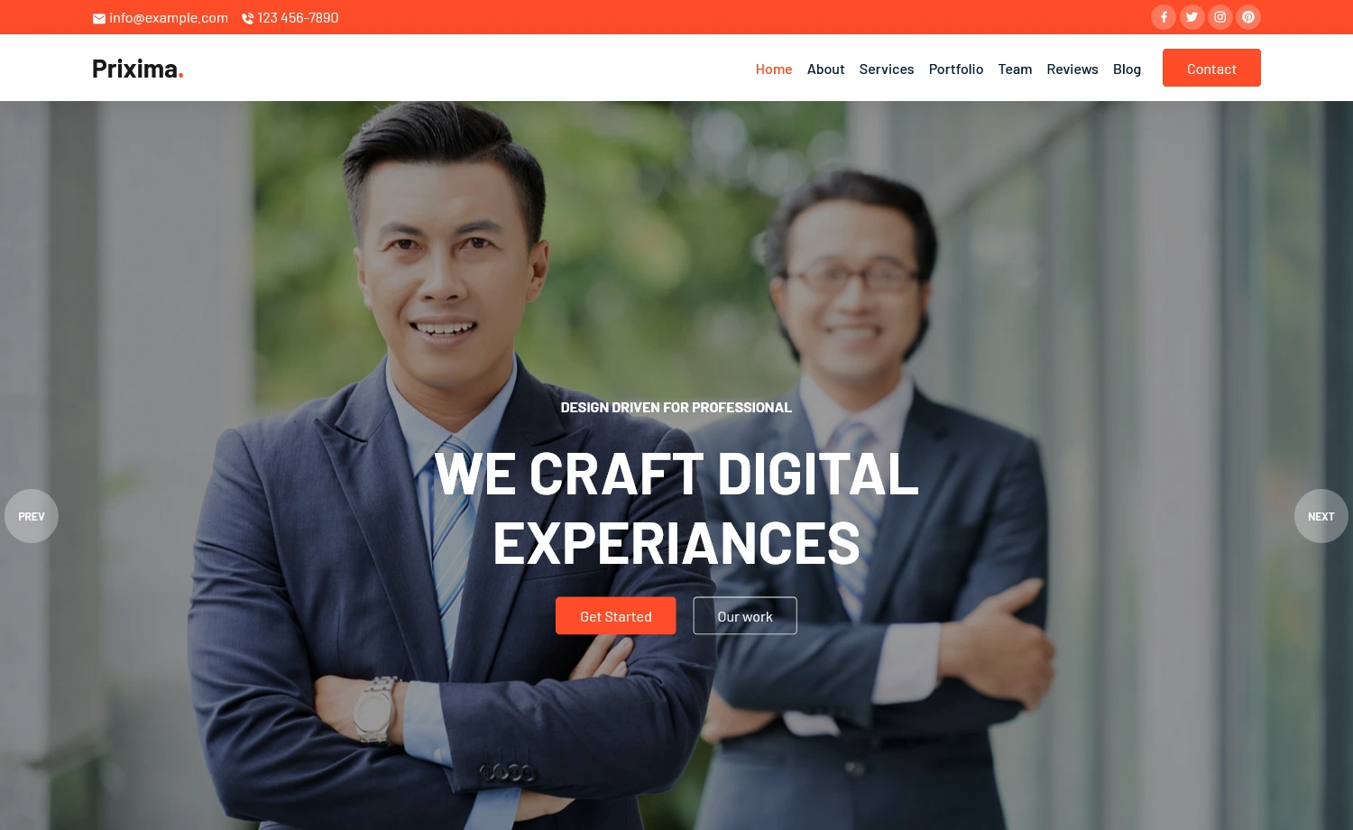 Prixima – Free Bootstrap 5 Digital Marketing Website Template