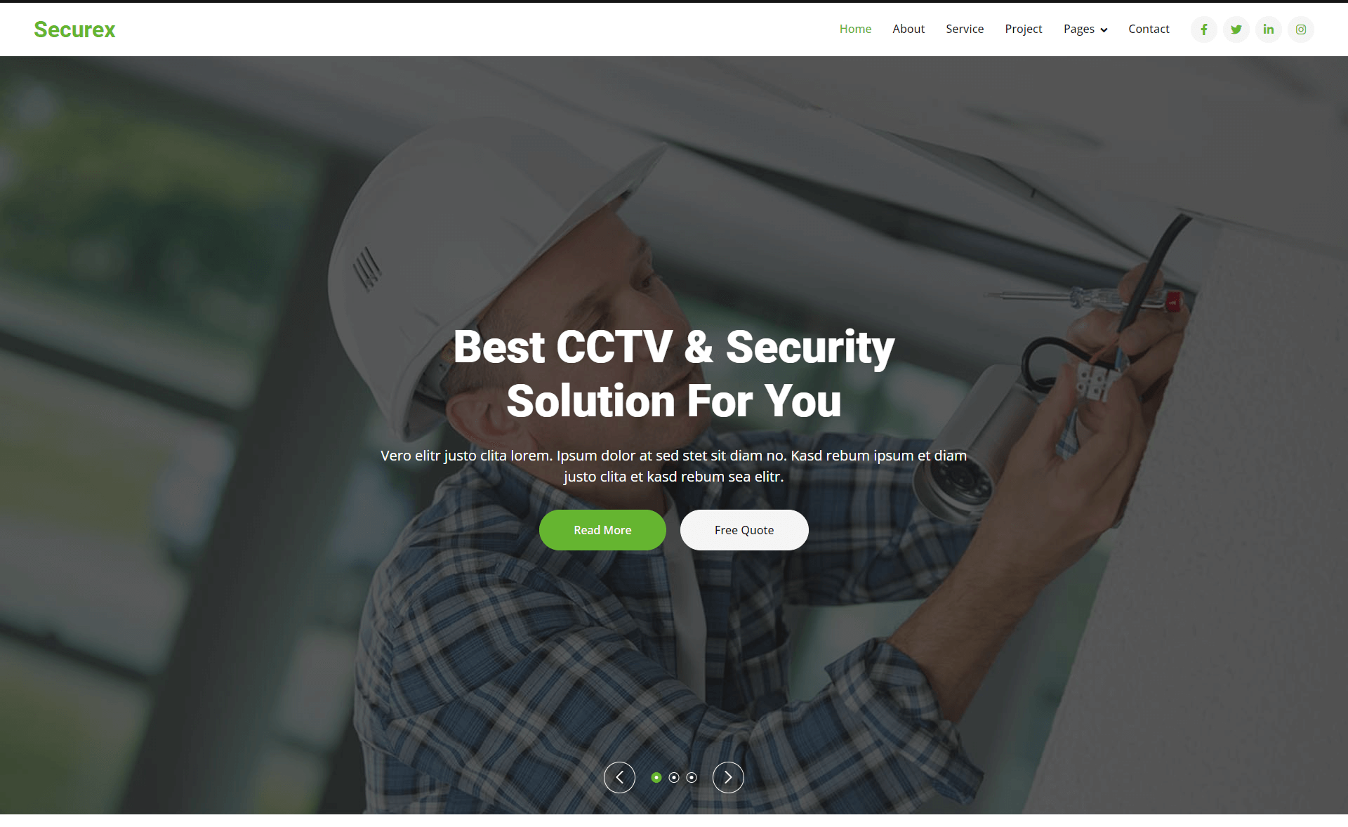 Securex – Security Service Website Template