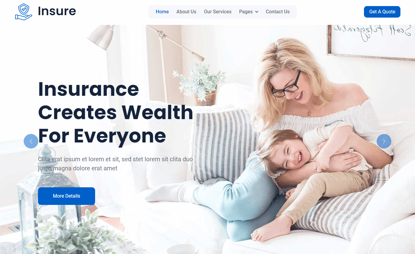 Insure – Free Bootstrap 5 Insurance Company Website Template