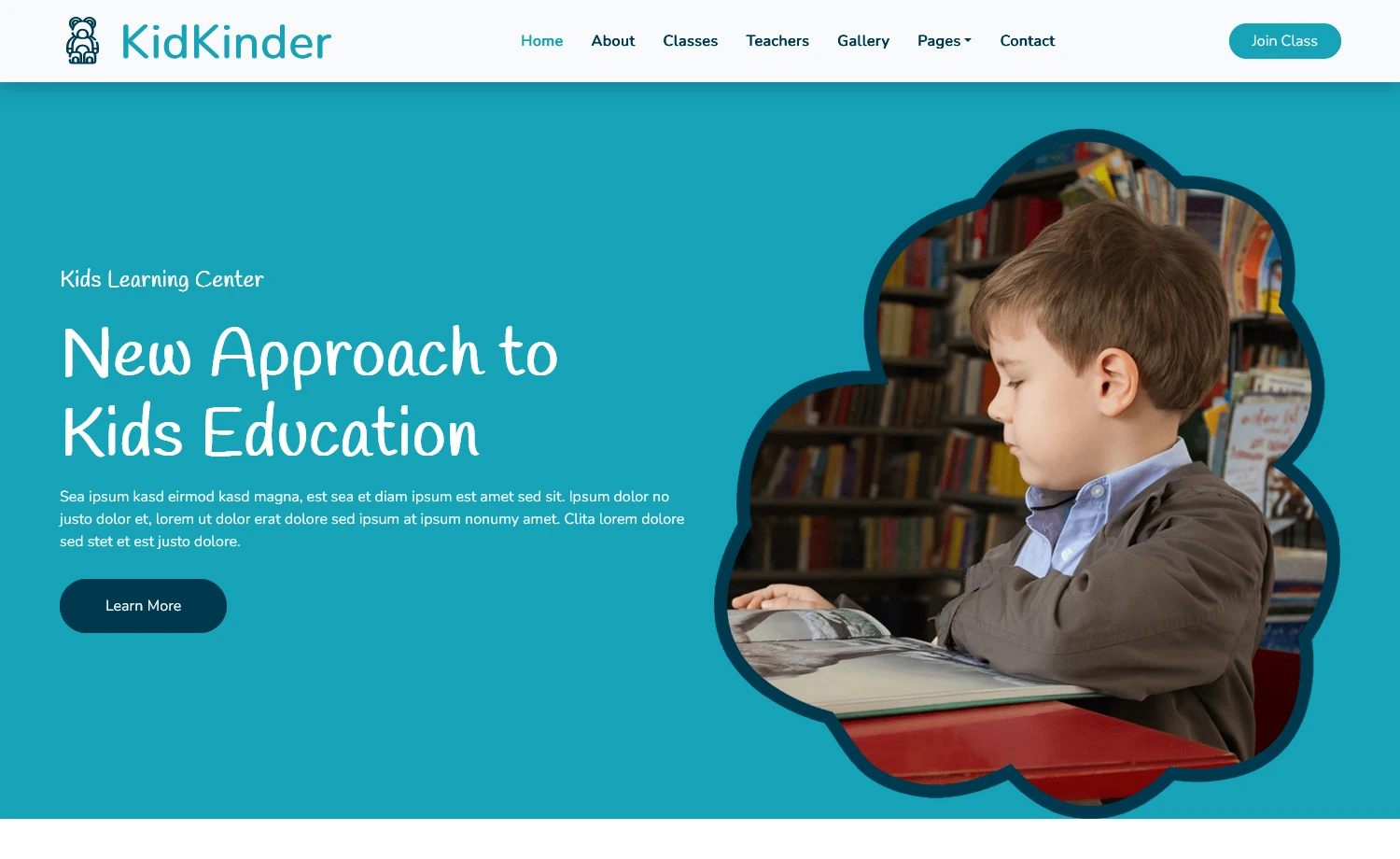 KidKinder – Free Responsive Educational Website Template