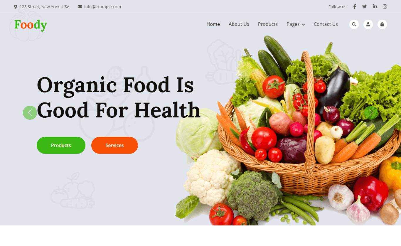 Foody – Free Bootstrap 5 HTML5 Business Website Template