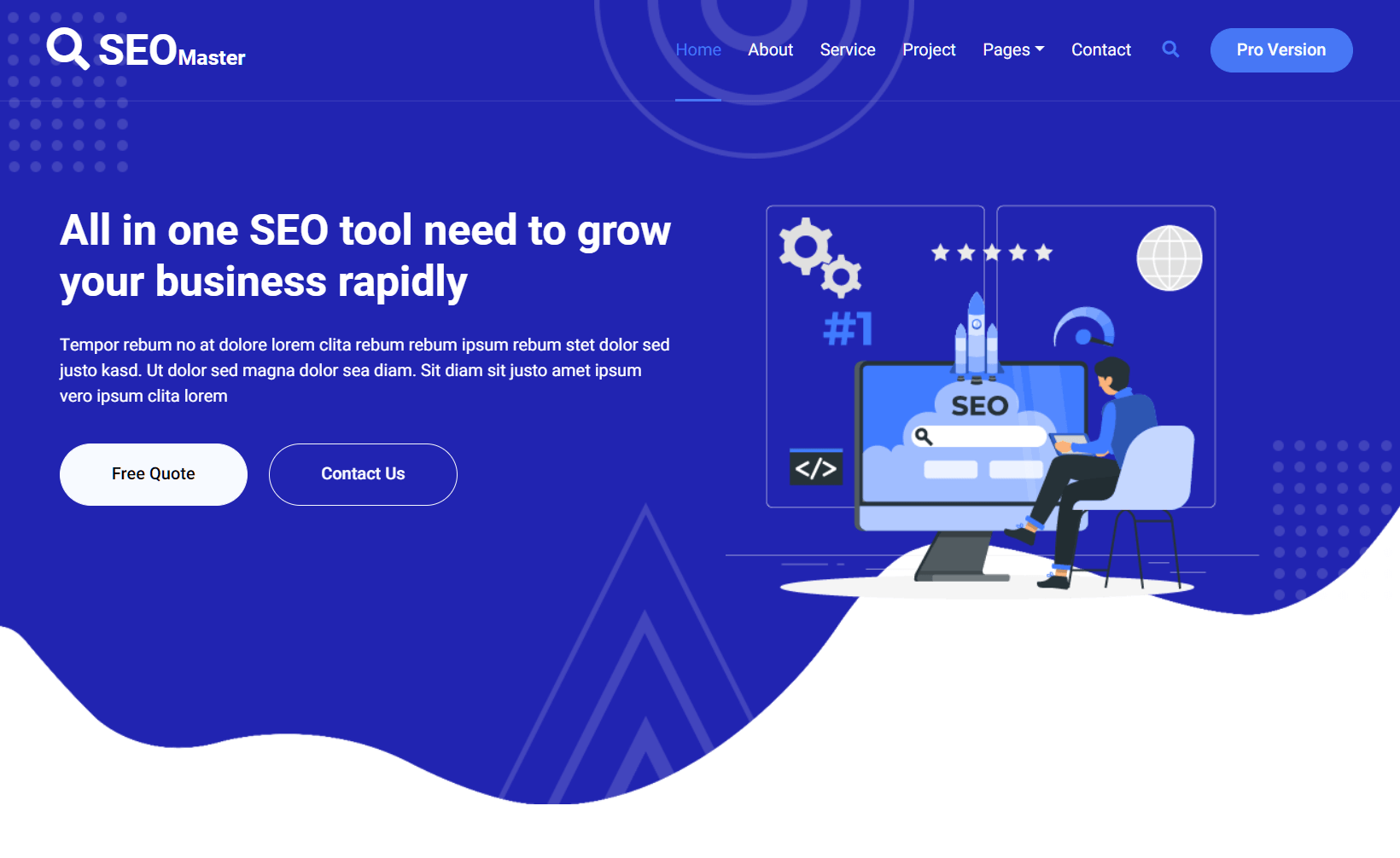 SEO Master – Free Responsive Bootstrap 5 HTML5 SEO Agency Website Template