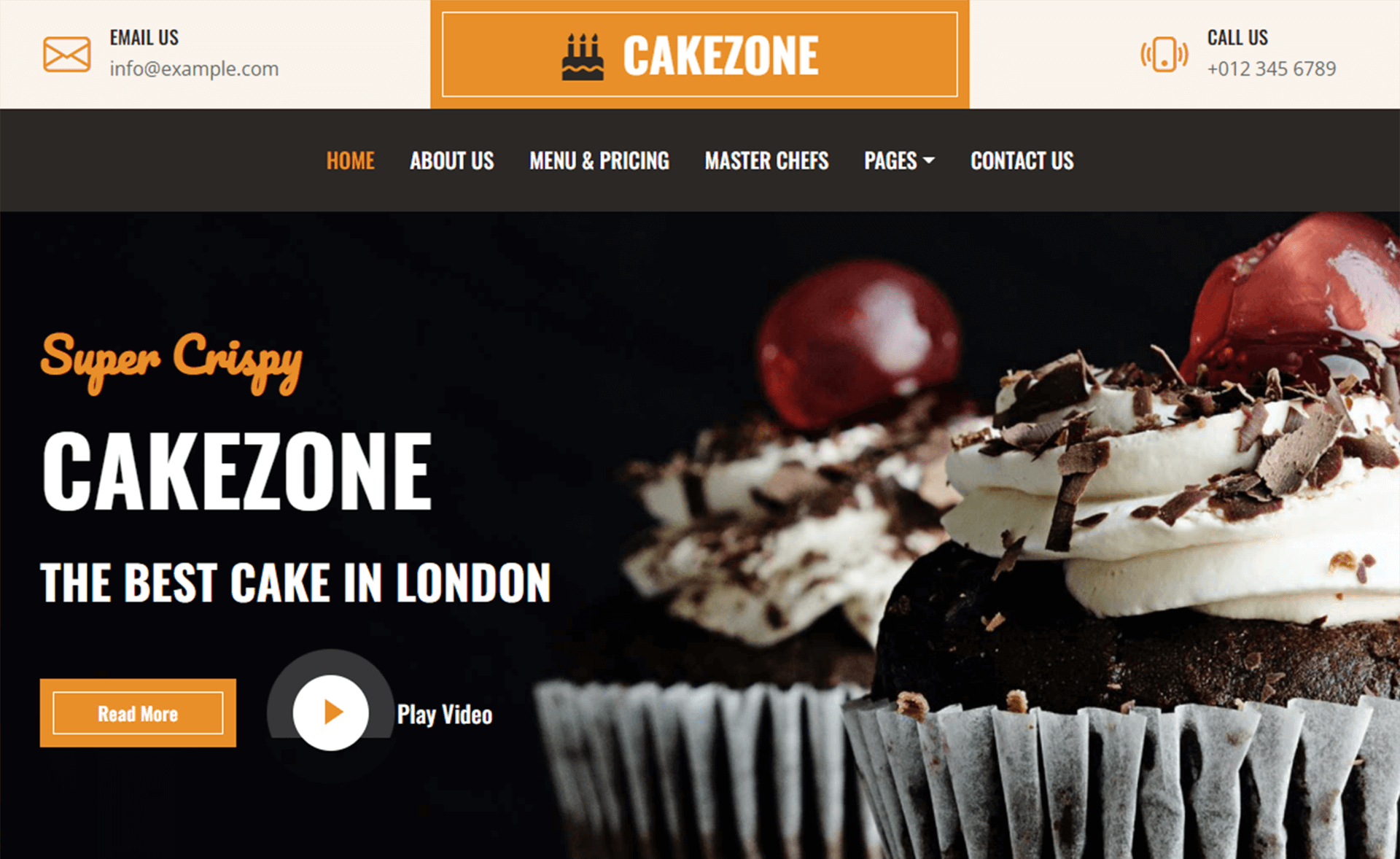 CakeZone – Free Bootstrap 5 HTML5 Cake Shop Website Template