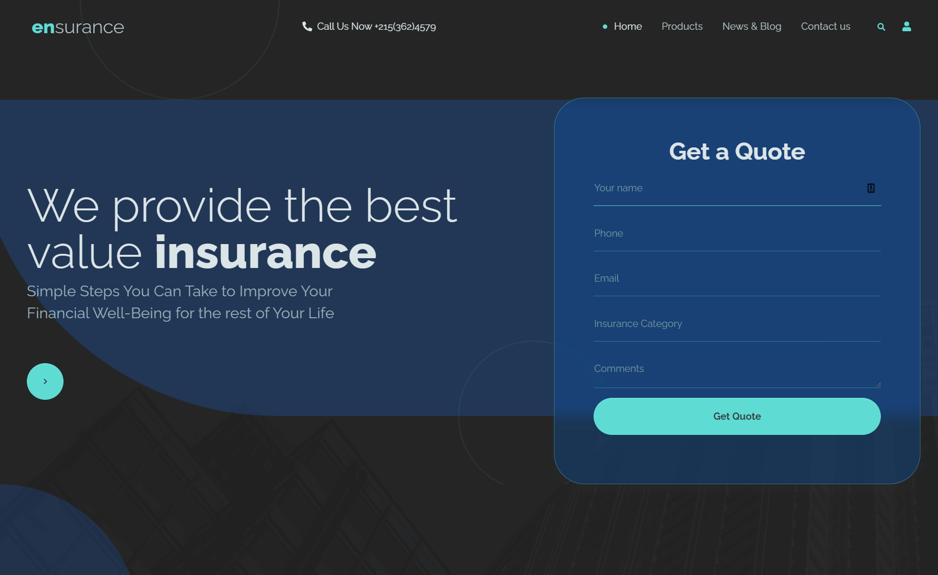 Ensurance – Free Responsive Bootstrap 5 HTML5 Insurance Website Template