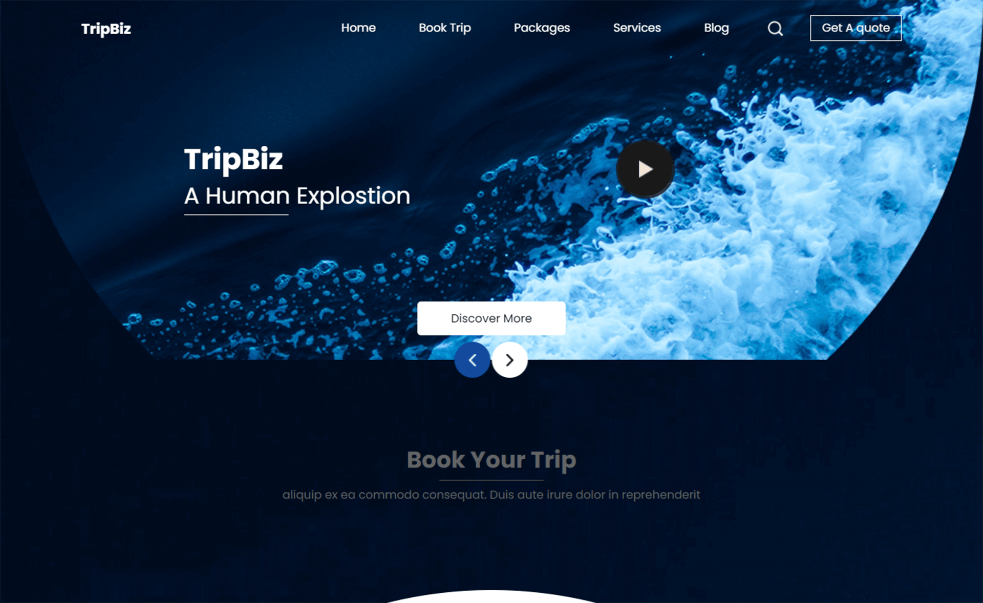 Tripbiz – Free Bootstrap 4 HTML5 Travel & Tourism Website Template