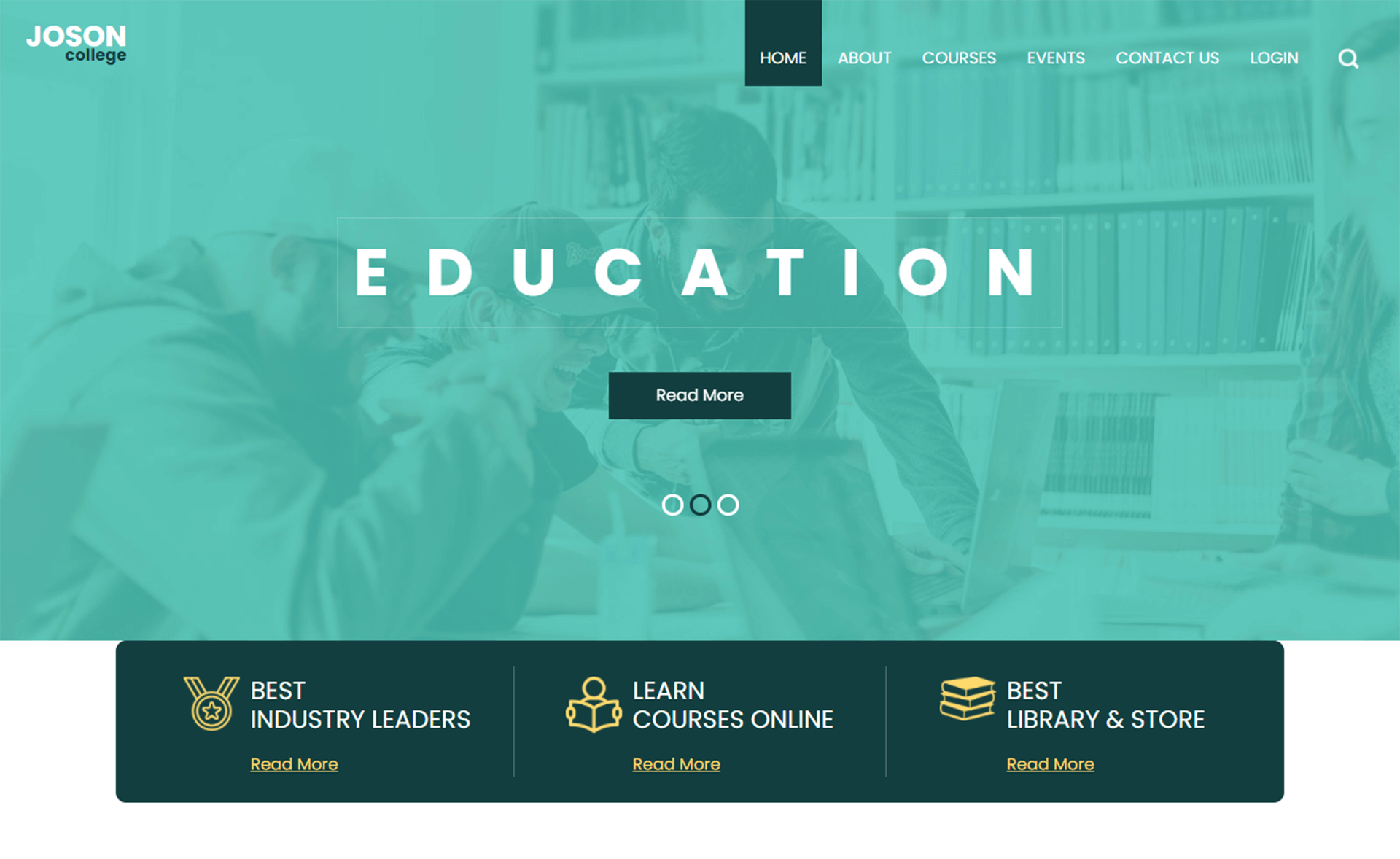 Joson – Free Bootstrap 4 HTML5 Education Website Template