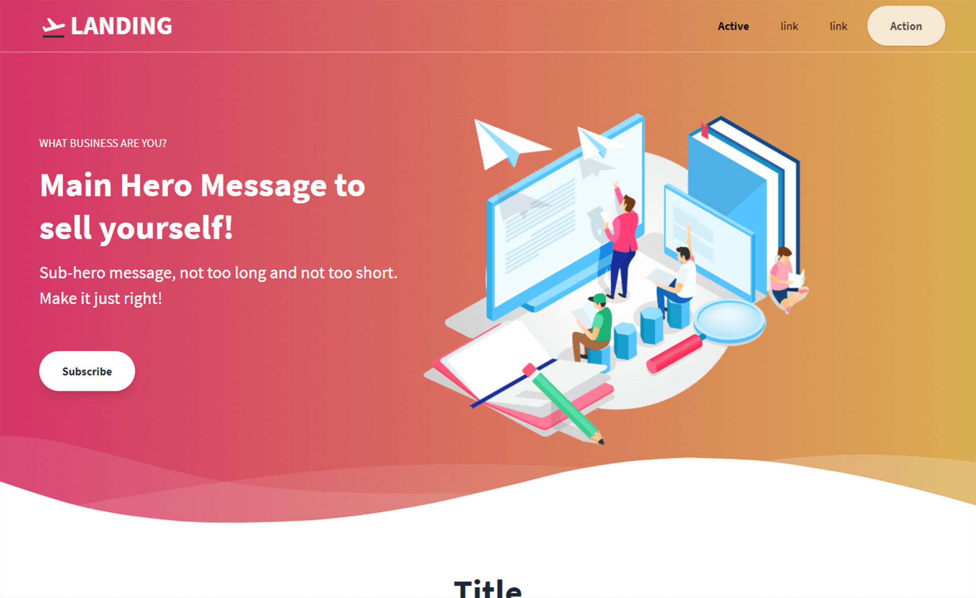 Landing – Free Tailwind CSS Landing Page Website Template