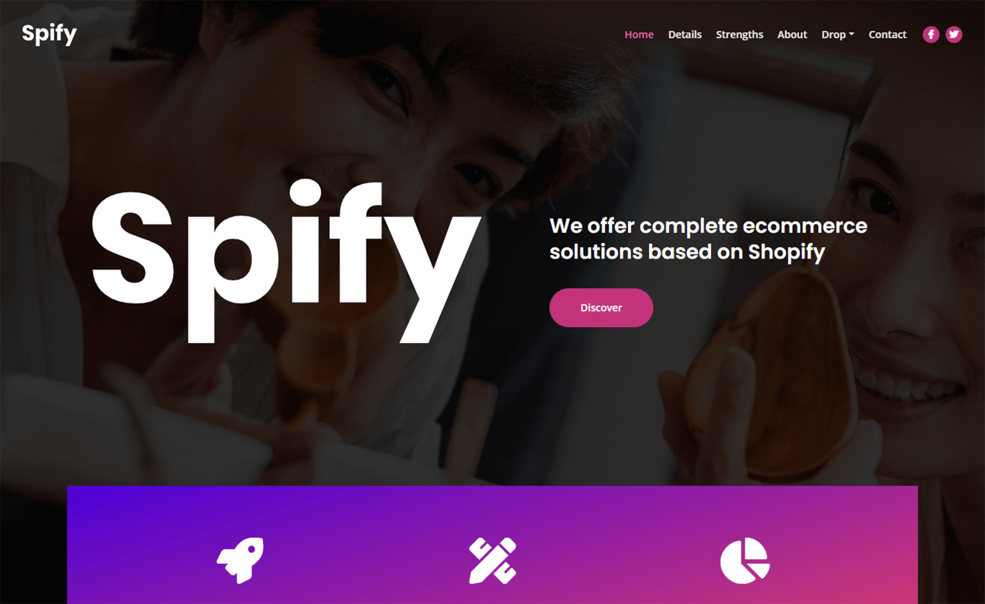 Spify – Free Bootstrap 4 HTML5 Business Website Template