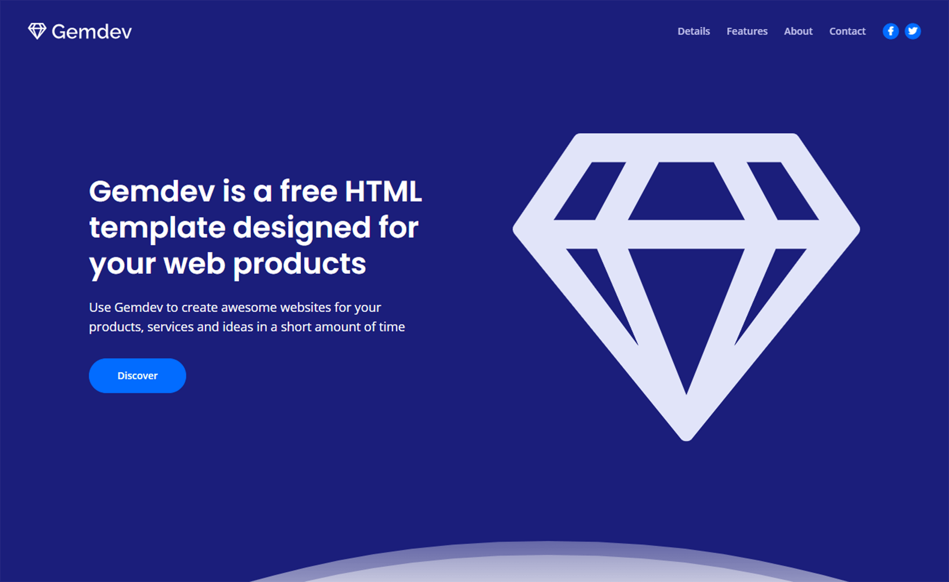 Gemdev – Free Bootstrap 4 HTML5 Startup Business Website Template