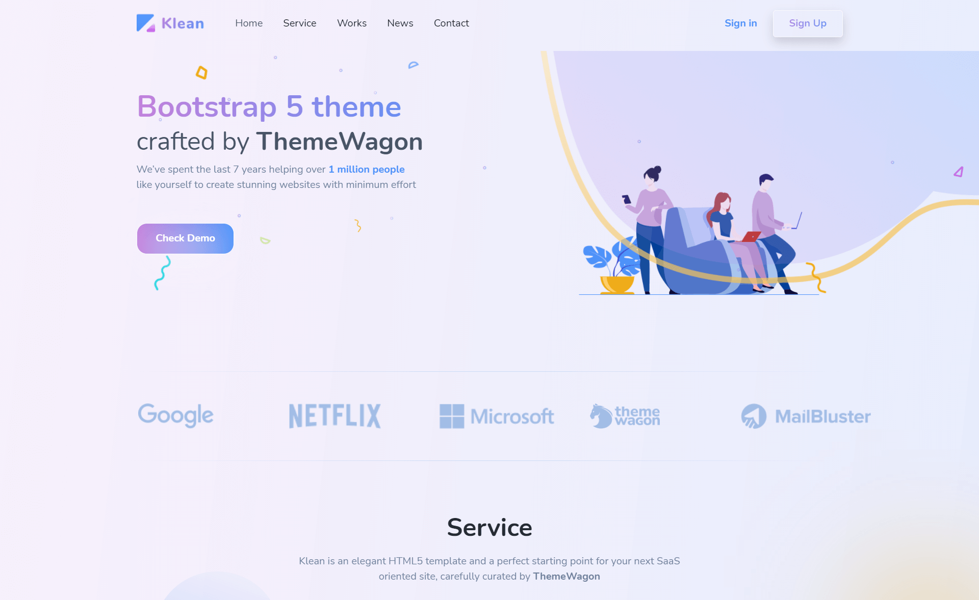 Klean – Free Responsive Bootstrap 5 HTML5 Multipurpose Landing Page