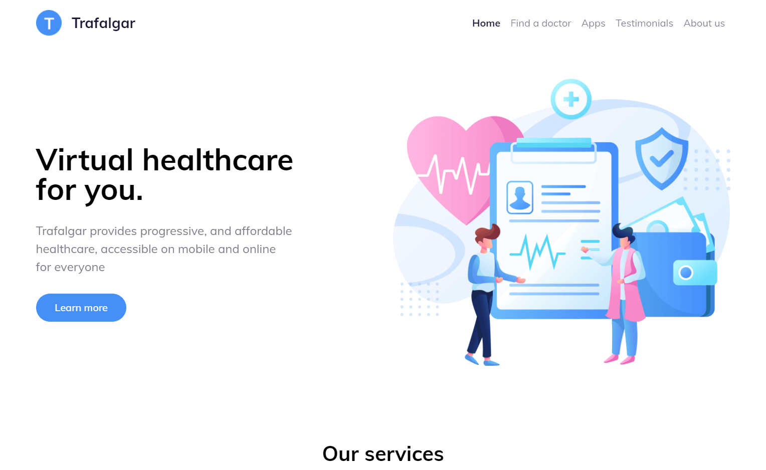 Trafalgar – Free Bootstrap 5 HTML5 Multipurpose Landing Page Template