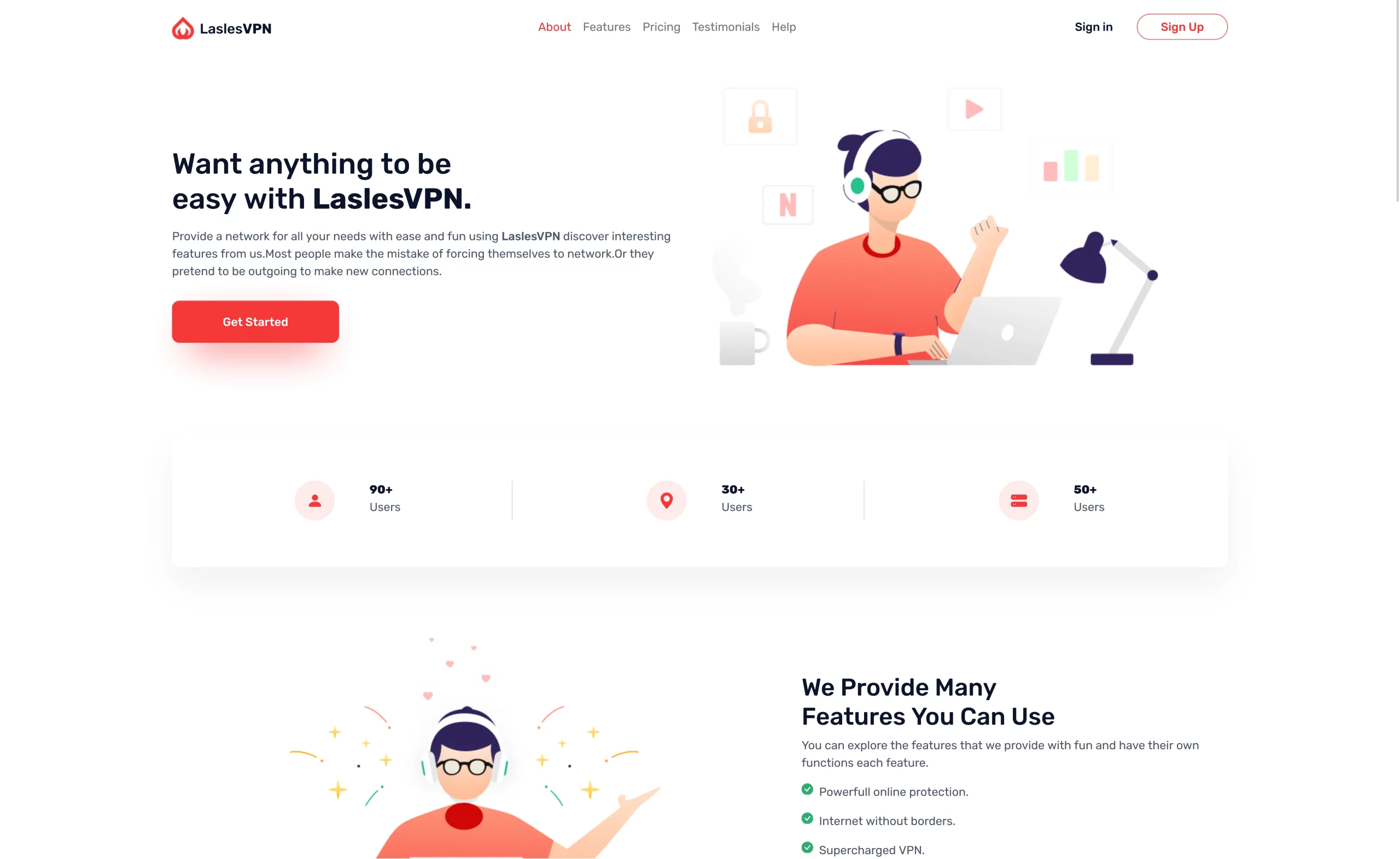 LaslesVPN – Free Bootstrap 5 HTML5 Multipurpose Website Template