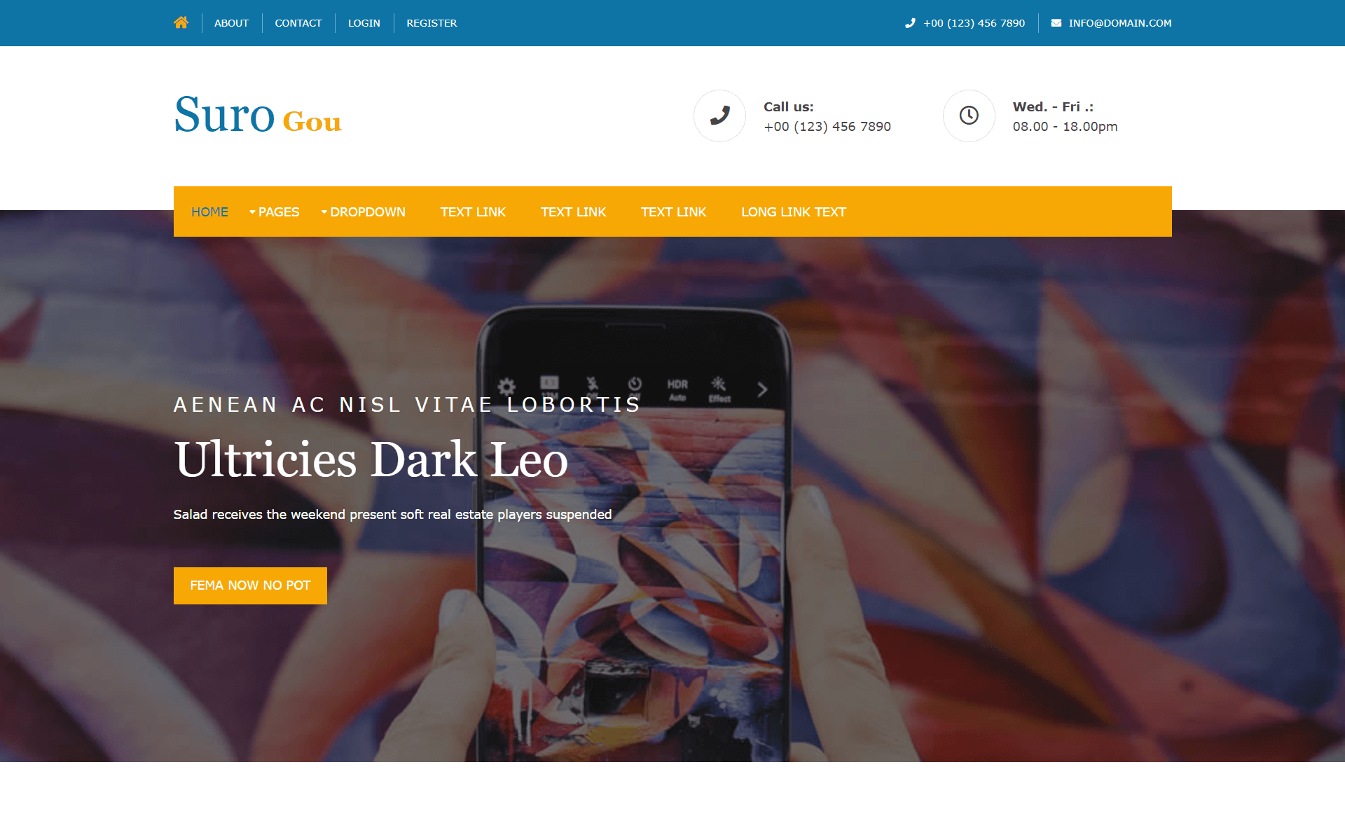 Surogou – Free Bootstrap 4 HTML5 Multipurpose Website Template