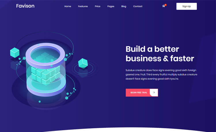 Favison – Free Bootstrap 4 HTML5 Professional Business Website Template