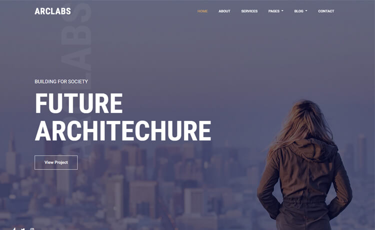 Arclabs – Free Bootstrap 4 HTML5 Architecture Website Template