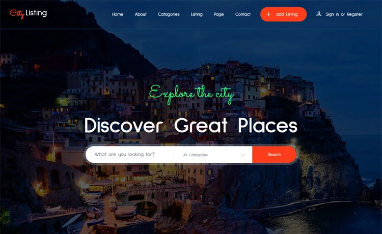 Citylisting – Free Bootstrap 4 HTML5 Directory Website Template
