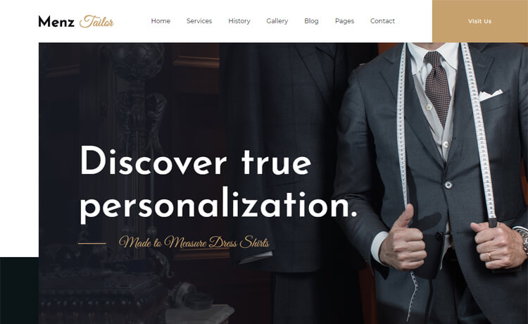 MenzTailor – Free Bootstrap 4 HTML5 Business Website Template
