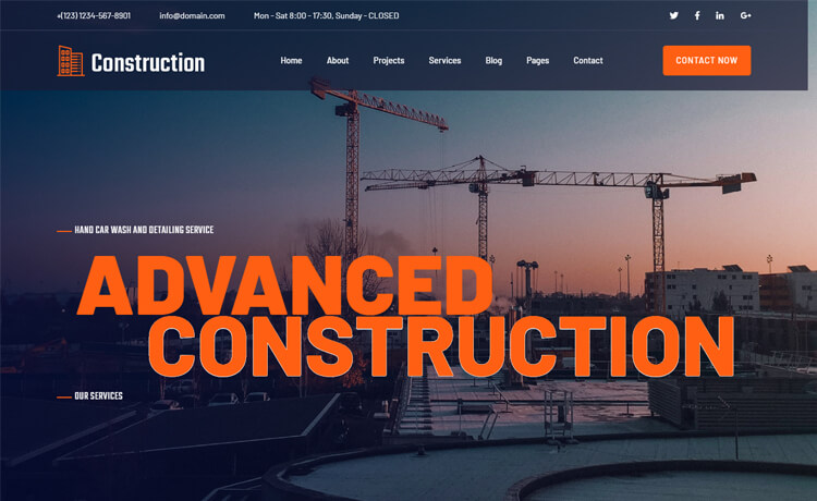 ConstructionCompany – Free Bootstrap 4 HTML5 Responsive Agency Website Template