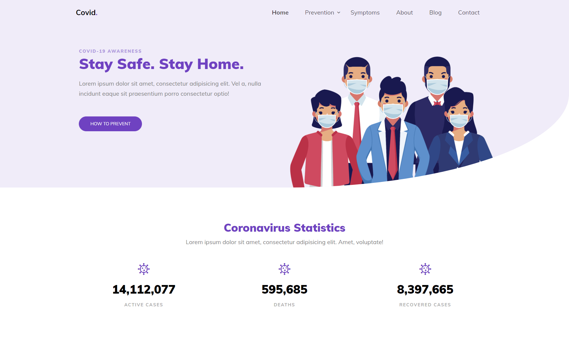 Covid – Free Responsive Bootstrap 4 HTML5 Charity Website Templates