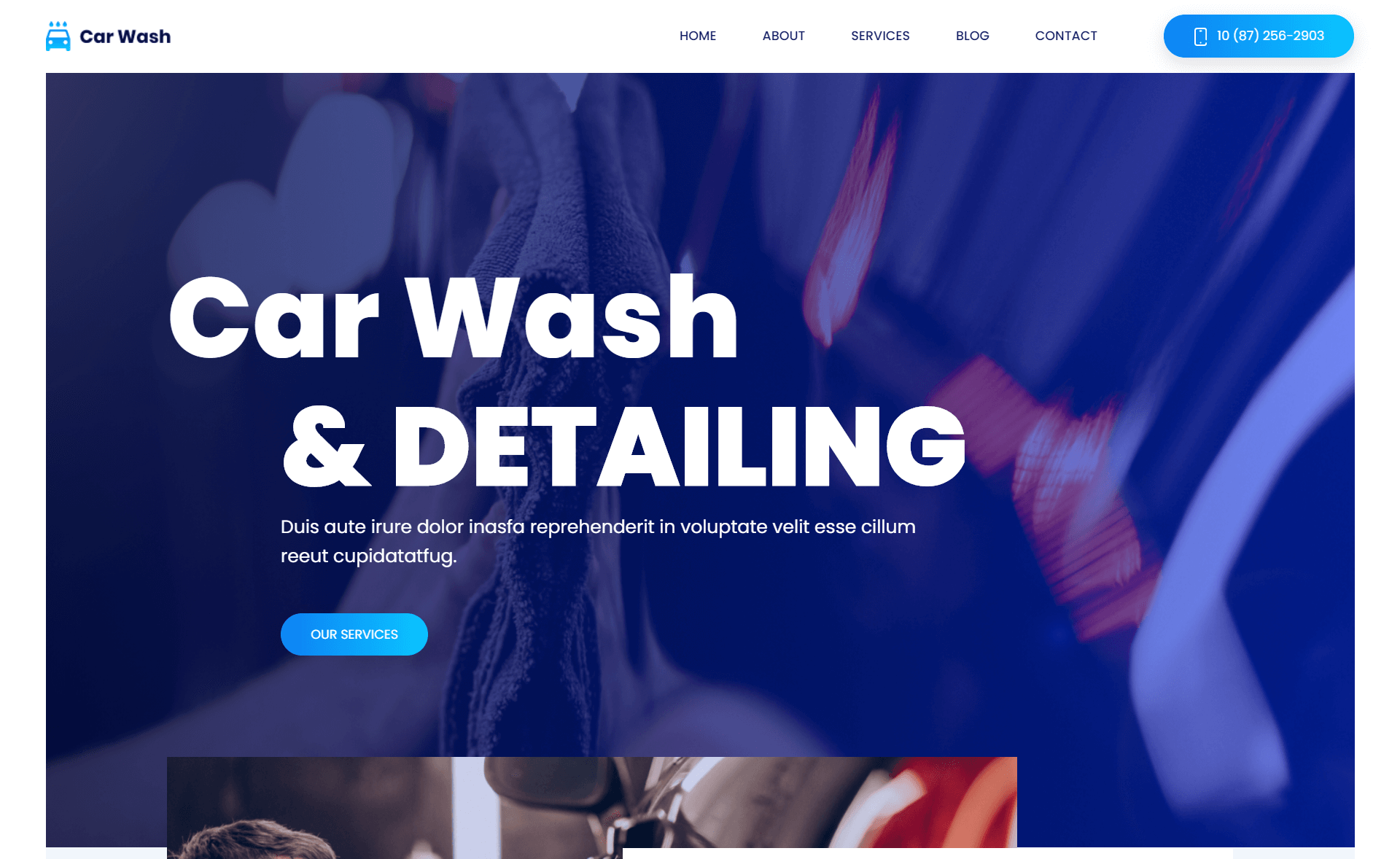 CarWash – Free Magnificent Bootstrap 4 HTML5 Business Website Template