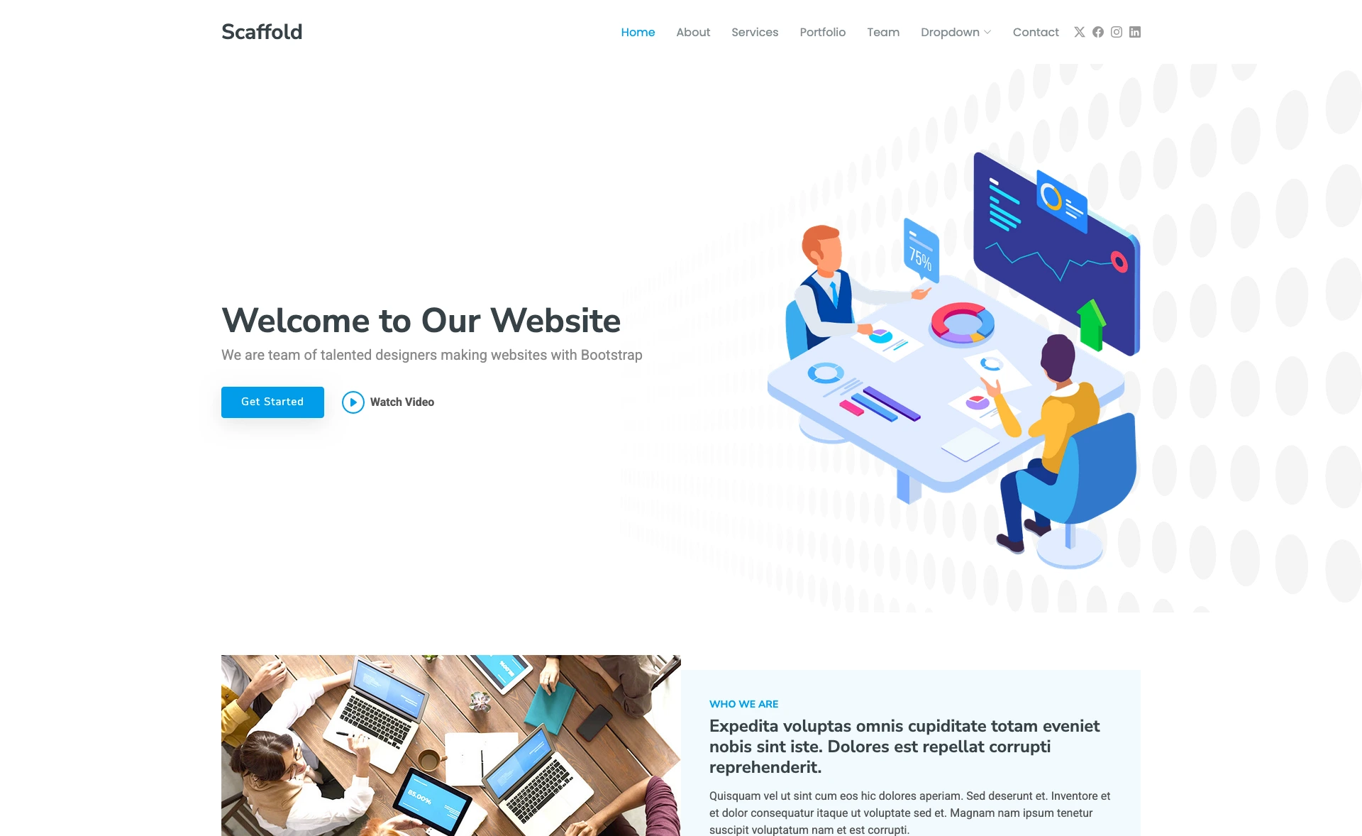 Scaffold – Free Bootstrap 5 Agency Website Template