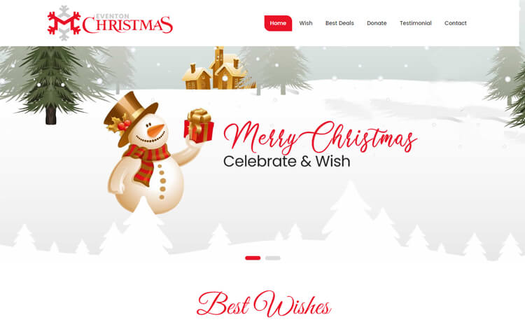 Eventon Christmas – Free Bootstrap 4 HTML5 Multi-Purpose Website Template