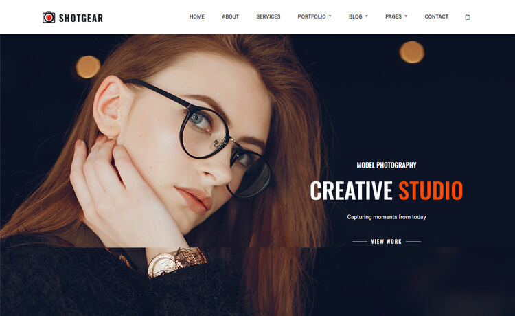 Shotgear – Free Bootstrap 4 HTML5 Responsive Photography Website Template