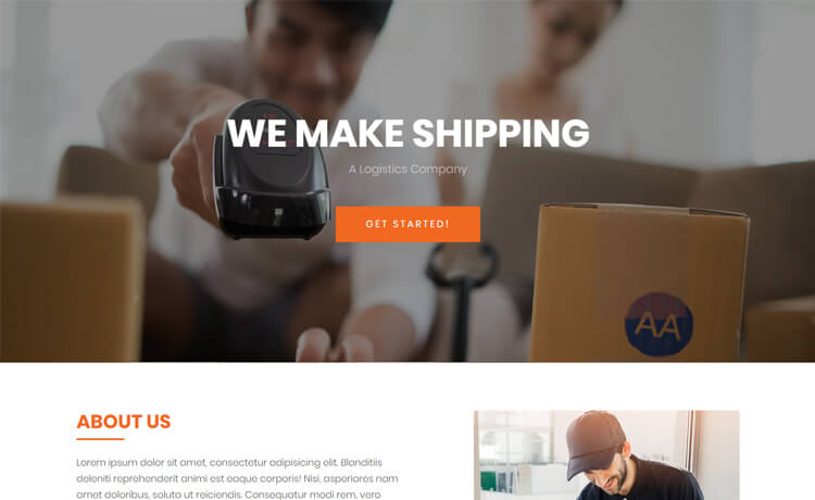 Logis – Free Bootstrap 4 HTML5 Logistics Company Website Template