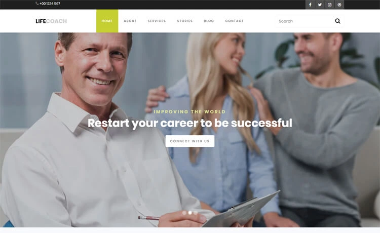 Life Coach – Free Bootstrap 4 HTML5 Coaching Website Template