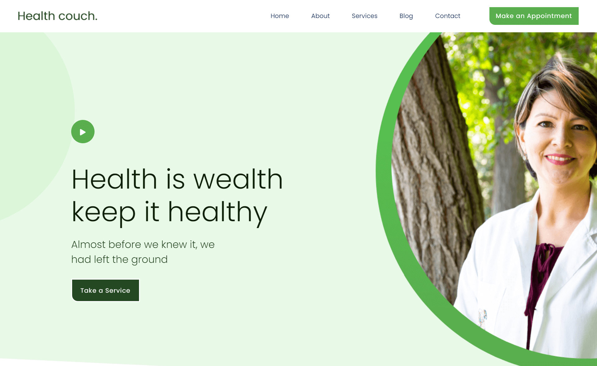 Healthcouch – Free Responsive Bootstrap 4 HTML5 Medical Website Template