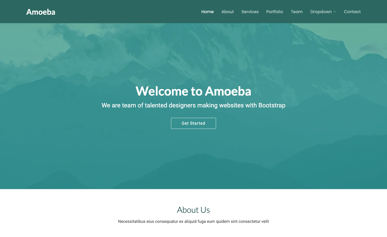 Amoeba – Free Bootstrap 5 HTML5 Responsive Agency Website Template