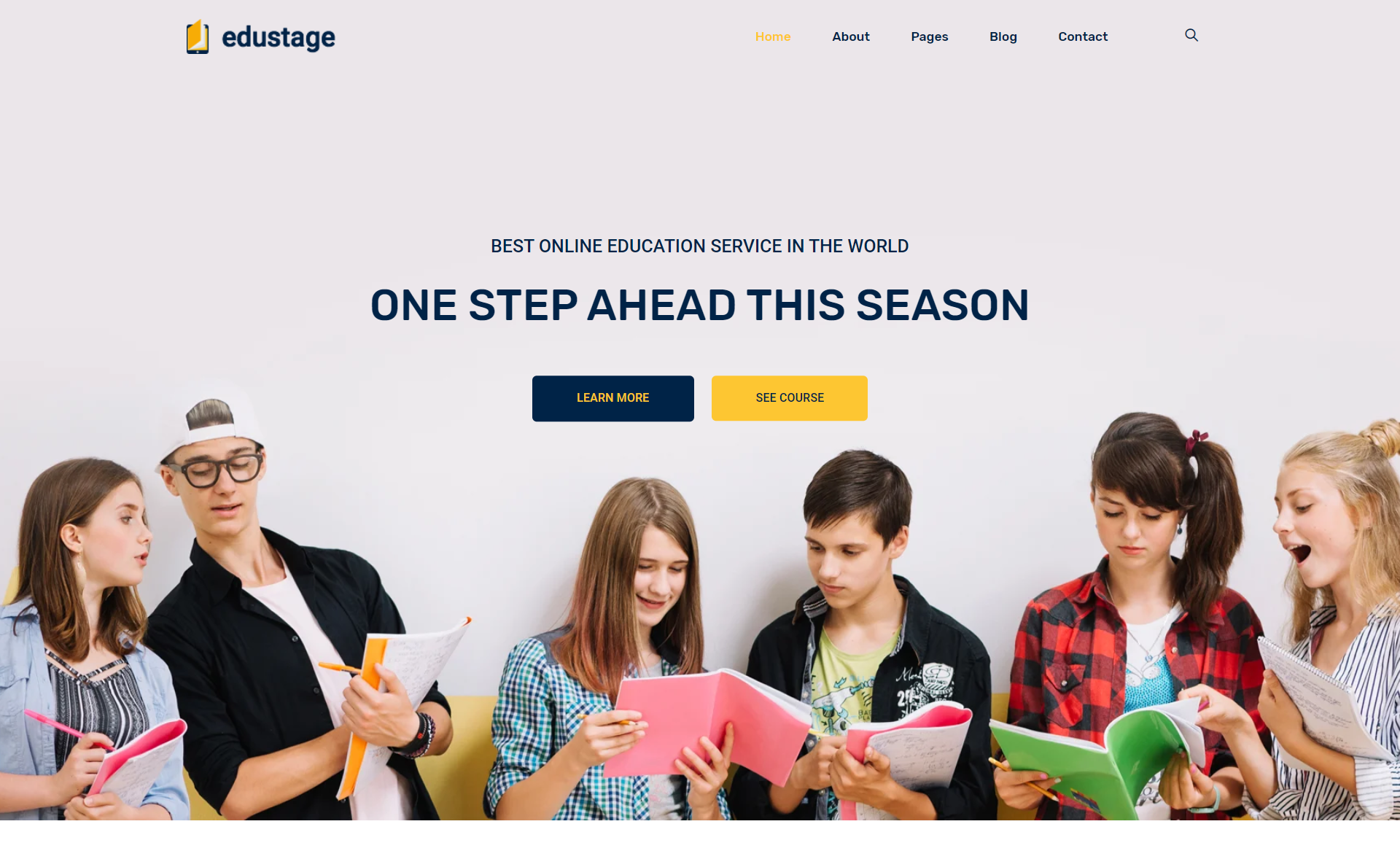 Edustage – Free Responsive Bootstrap 4 HTML 5 Educational Website Template