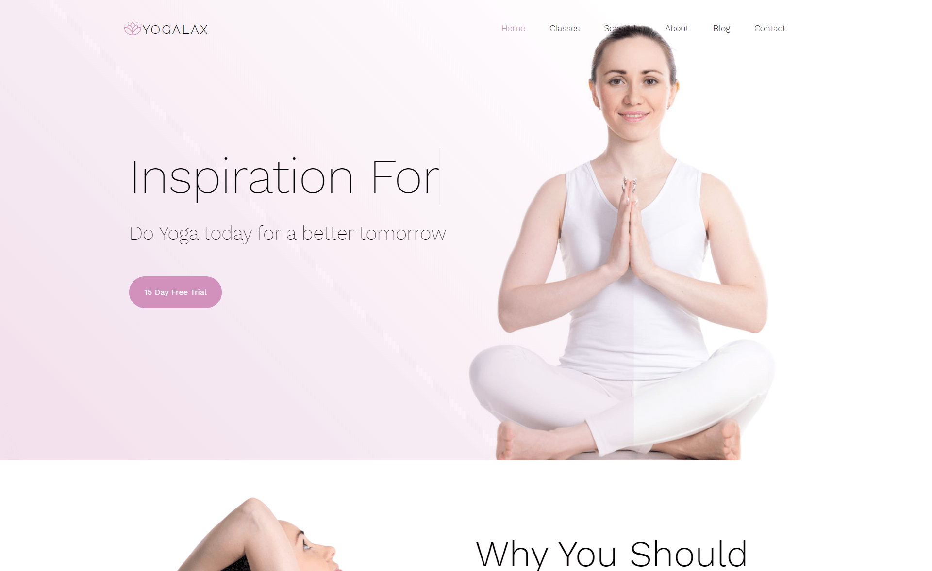 Yogalax – Free Responsive Bootstrap 4 HTML5 Yoga & fitness Website Template