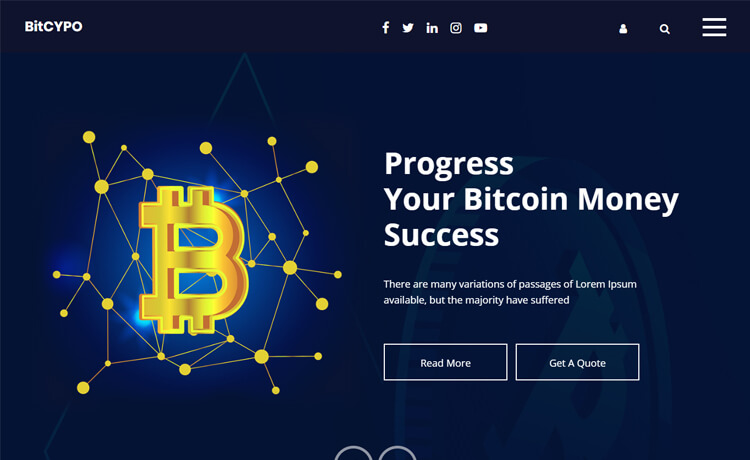 Bitcypo – Free Bootstrap 4 HTML5 Business Website Template