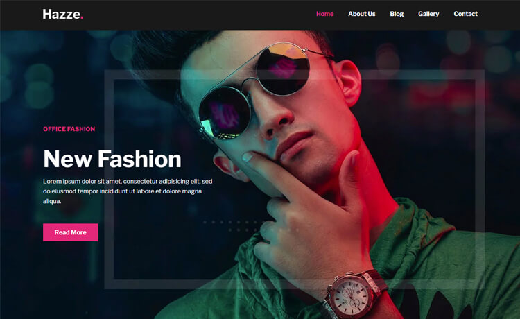 Hazze – Free Bootstrap 4 HTML5 Agency Website Template