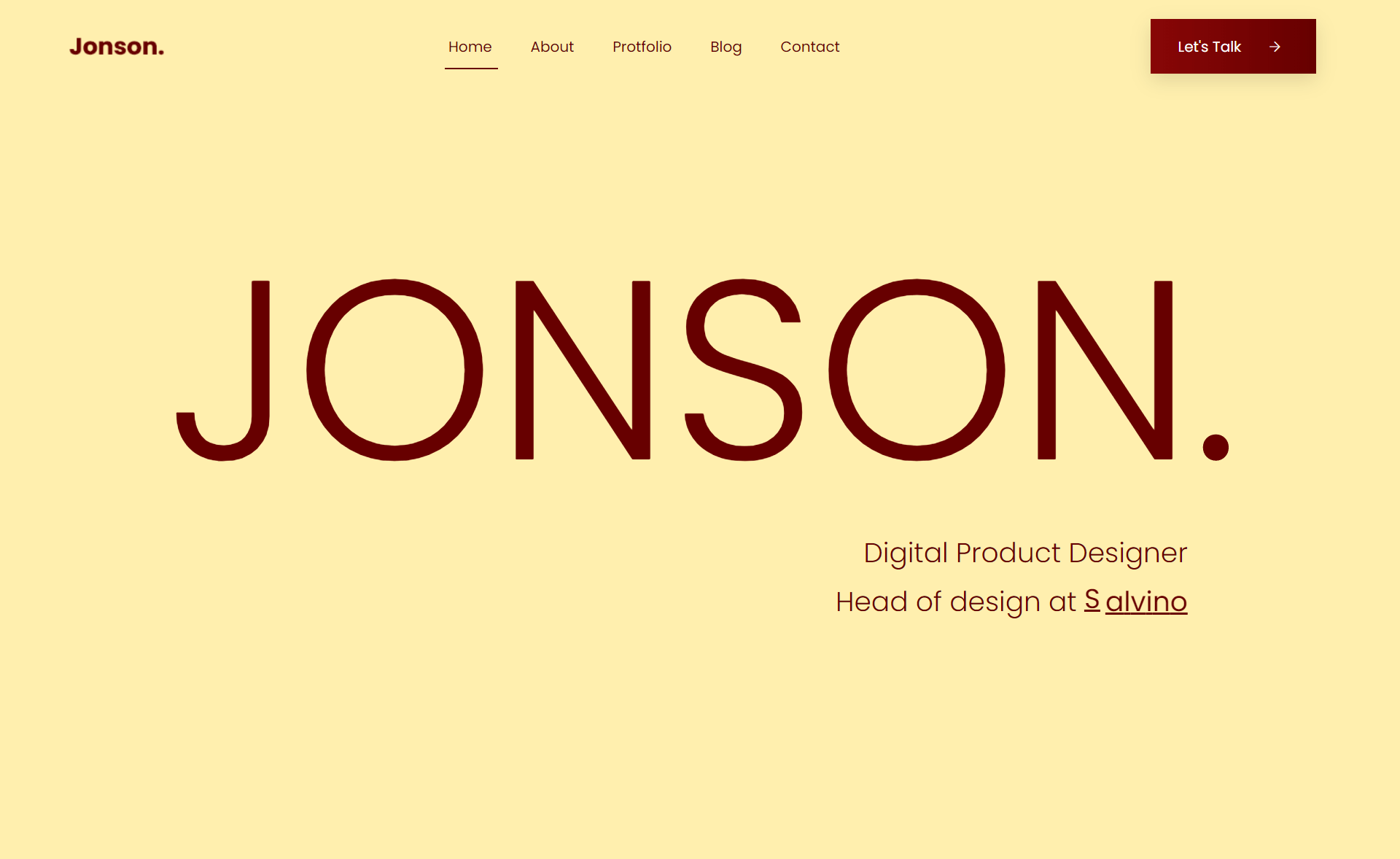 Jonson – Free Bootstrap 4 HTML5 Personal Profile Website Template
