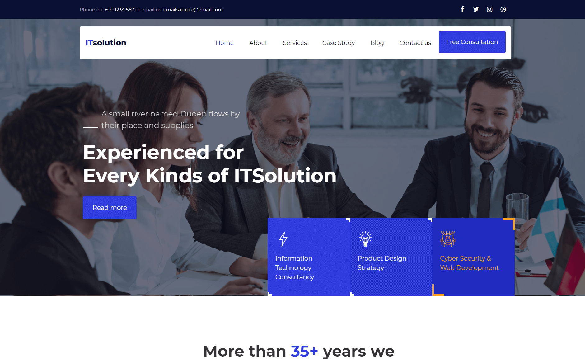 IT Solution – Free Bootstrap 4 HTML5 Digital Agency Website Template