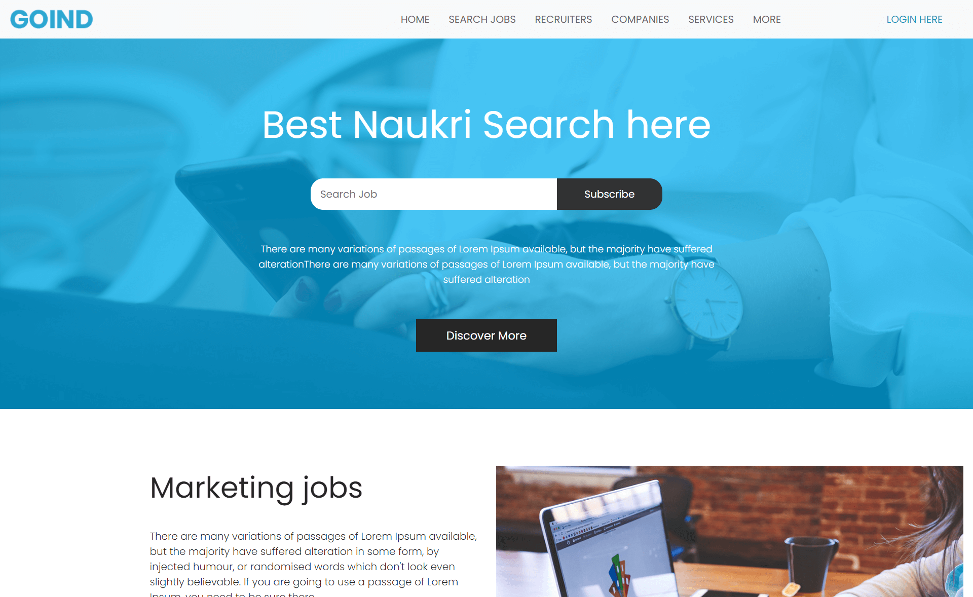 Goind – Free Bootstrap 4 HTML5 Responsive Agency Website Template