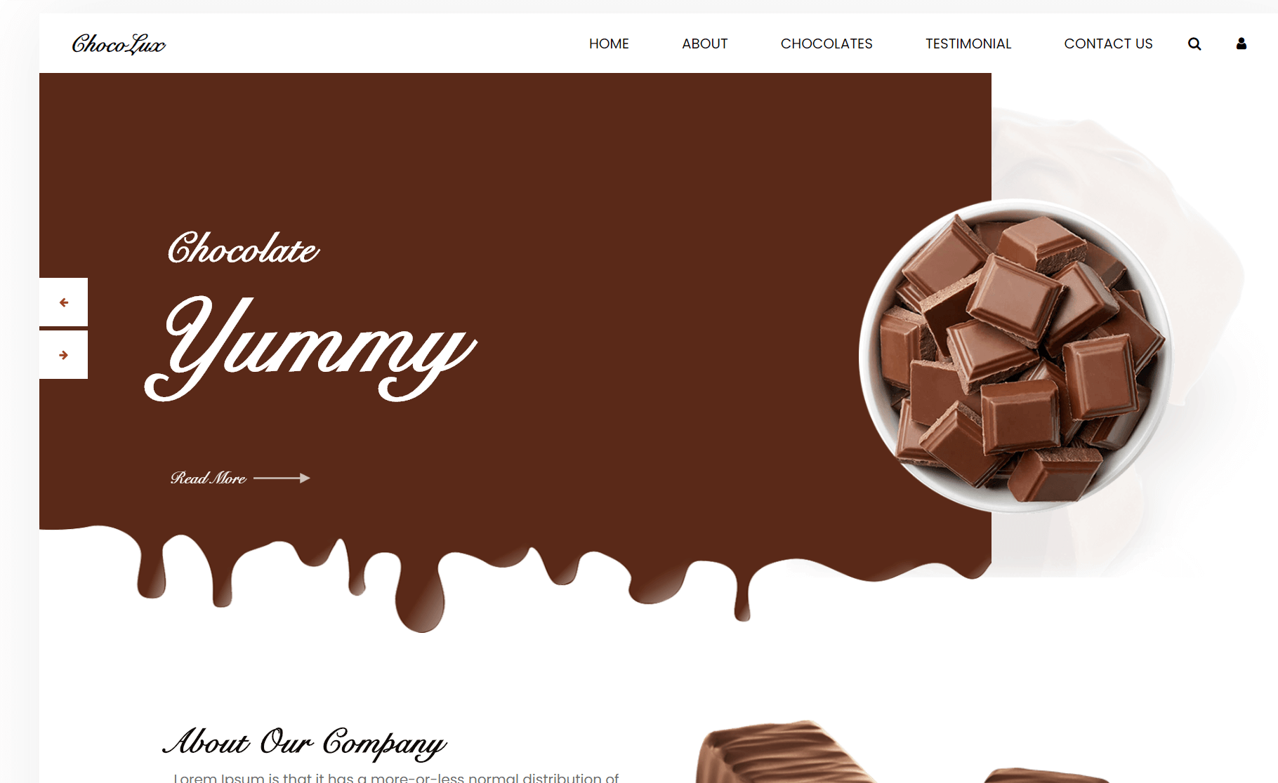 Chocolux – Free Bootstrap 4 HTML5 Food & Restaurant Website Template